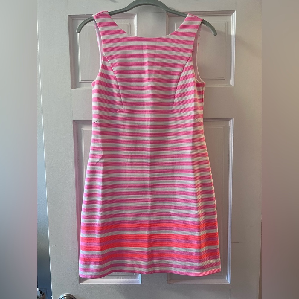Lilly Pulitzer Pink and White Striped Shift